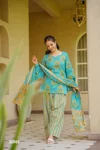 Lucaya Vol 32 By Lucaya Cambric Cotton Kurti Farsi Salwar With Dupatta
